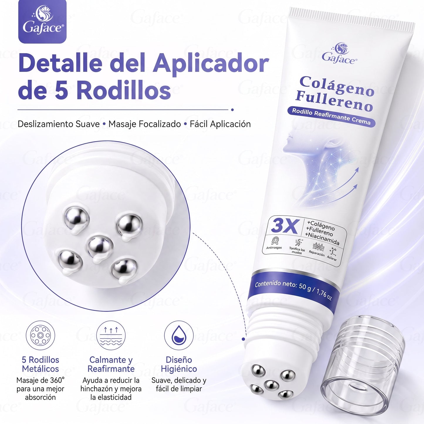 ✨🔥Gaface® Crema Reafirmante con Colágeno y Fulereno