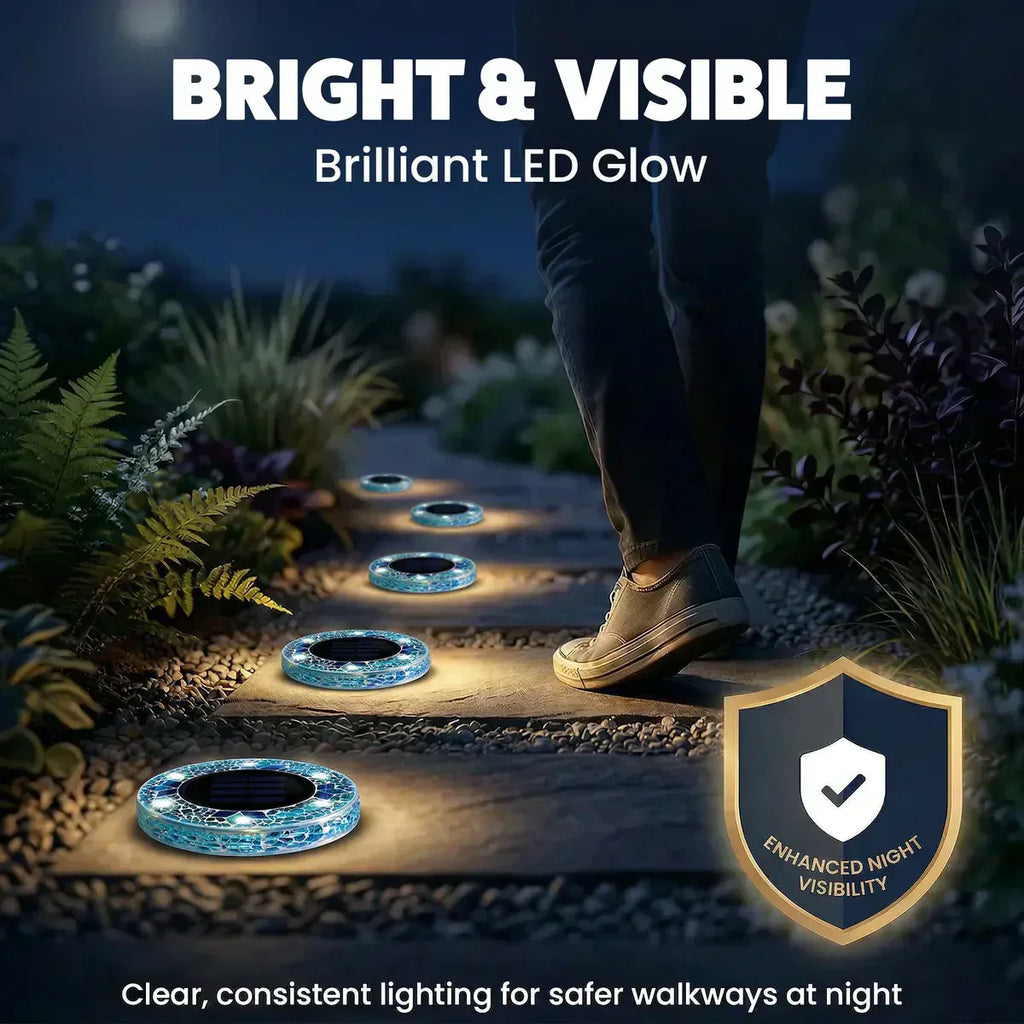 LAST DAY 50% OFF ✨ & Solar Mosaic Lights – Waterproof LED Pathway Lights🔥