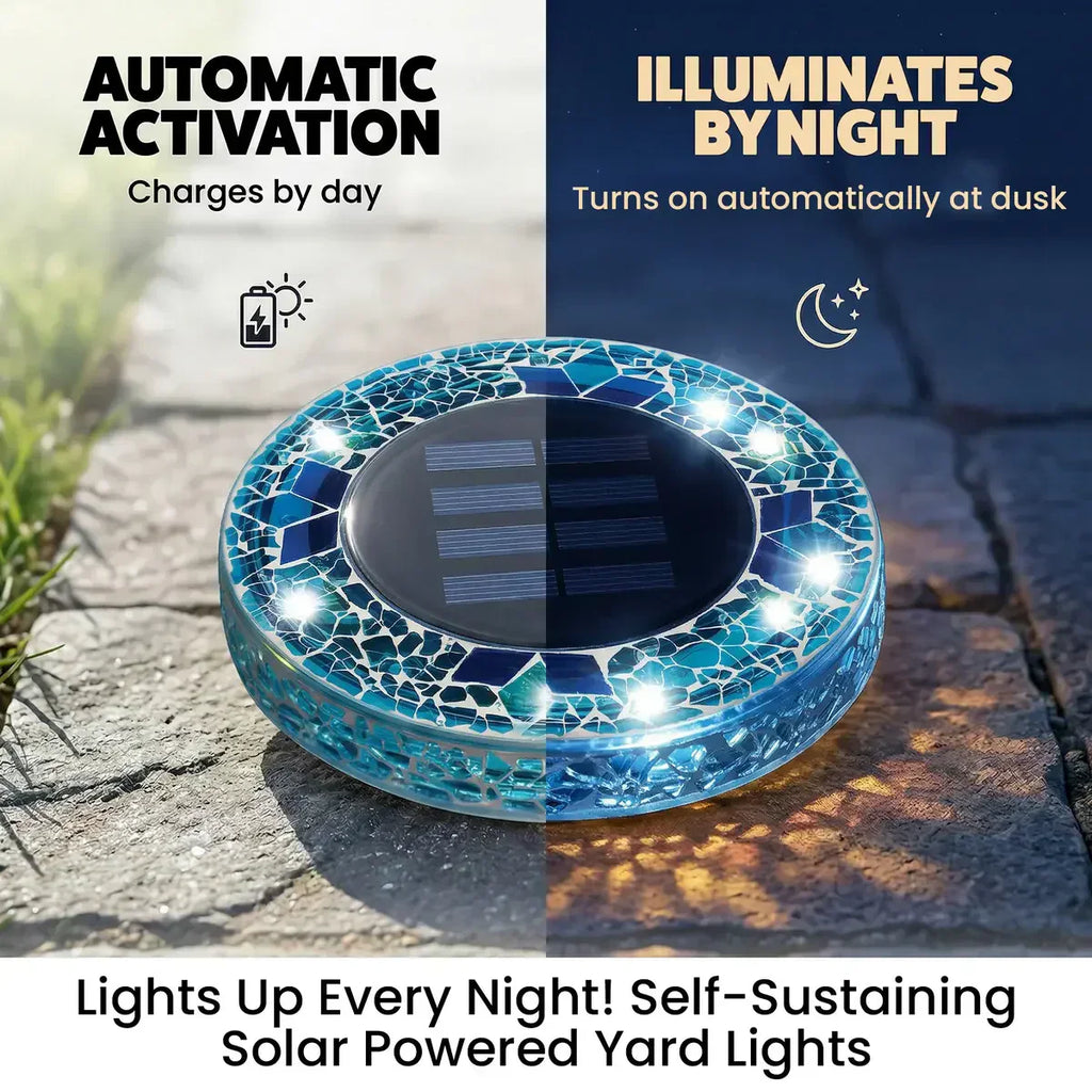 LAST DAY 50% OFF ✨ & Solar Mosaic Lights – Waterproof LED Pathway Lights🔥