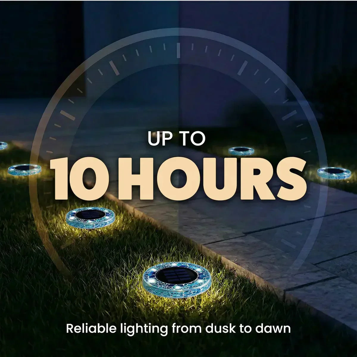 LAST DAY 50% OFF ✨ & Solar Mosaic Lights – Waterproof LED Pathway Lights🔥