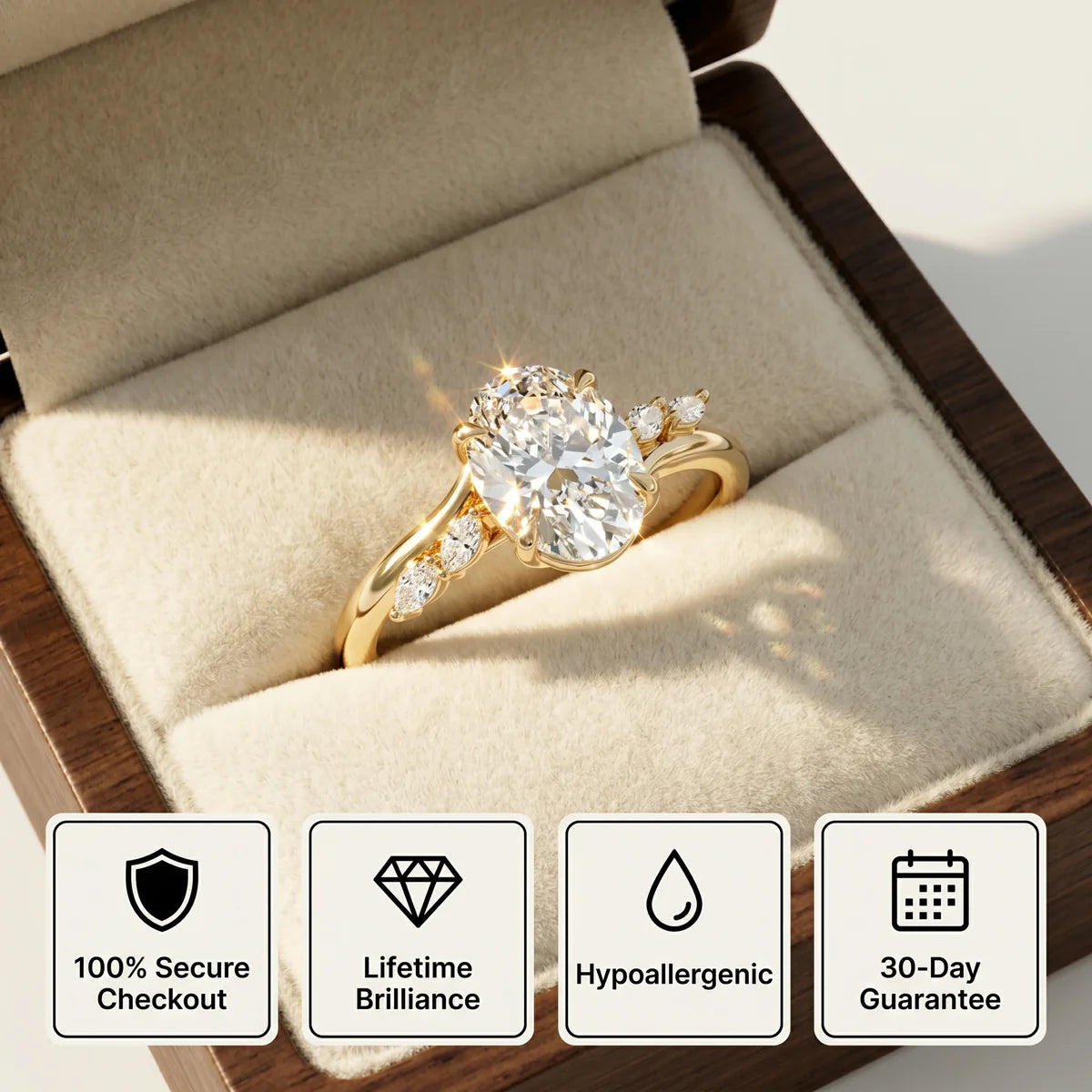🔥 LAST DAY 90% OFF: Multi-Angle Optical Cut Finger-Slimming D-Color VVS1 Flawless Moissanite Asymmetrical Vine Ring