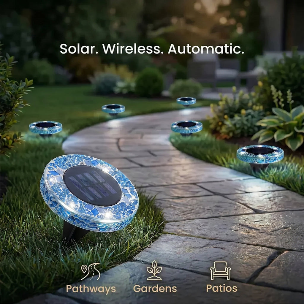 LAST DAY 50% OFF ✨ & Solar Mosaic Lights – Waterproof LED Pathway Lights🔥