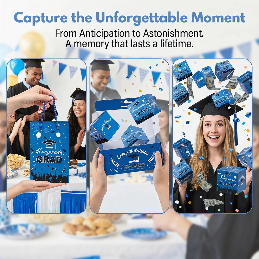 Creative Folding Pop-Up Gift Box for 2026 Graduation, Suitable for Birthdays/Anniversaries/Valentine's Day/Proposals/Graduation Gifts