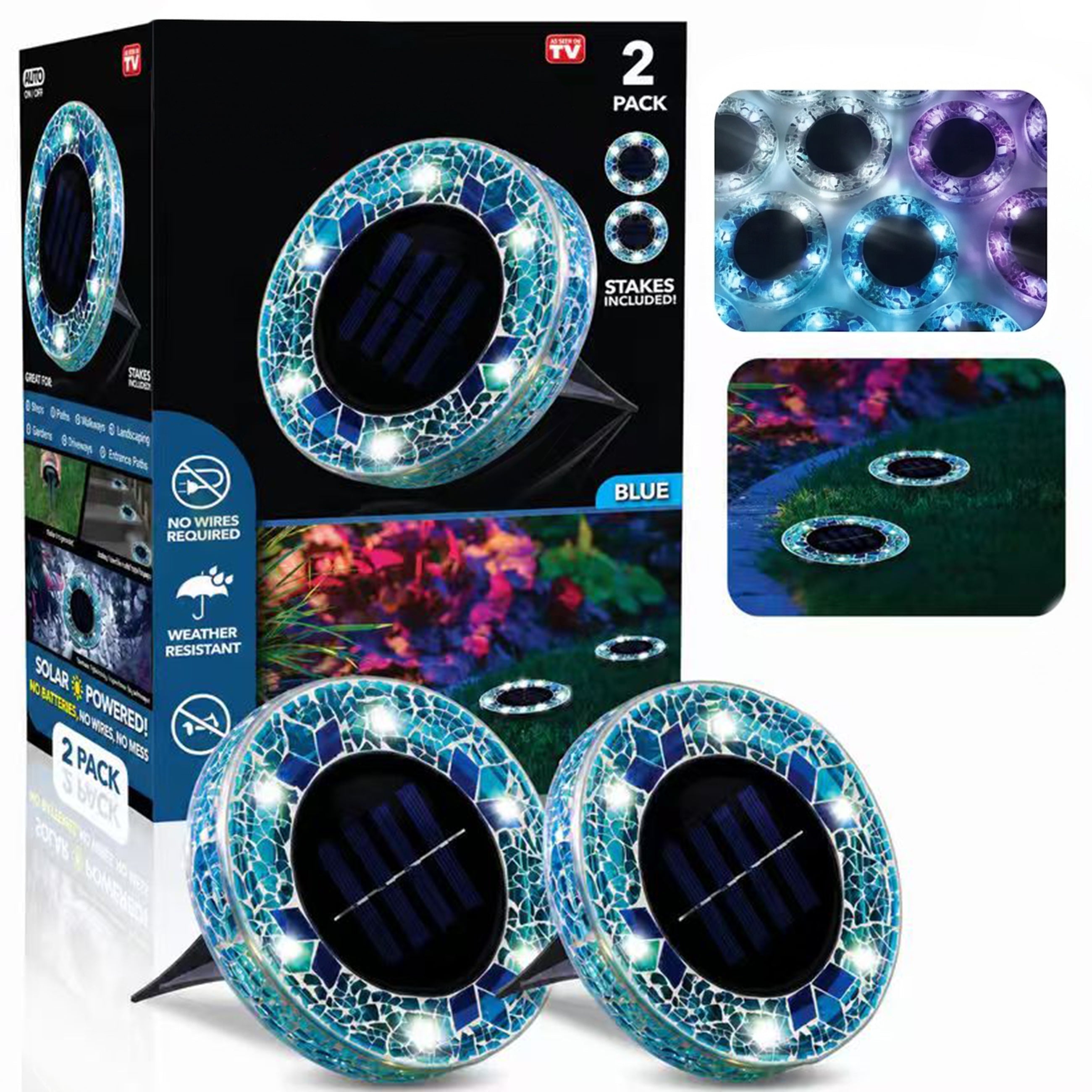 LAST DAY 50% OFF ✨ & Solar Mosaic Lights – Waterproof LED Pathway Lights🔥