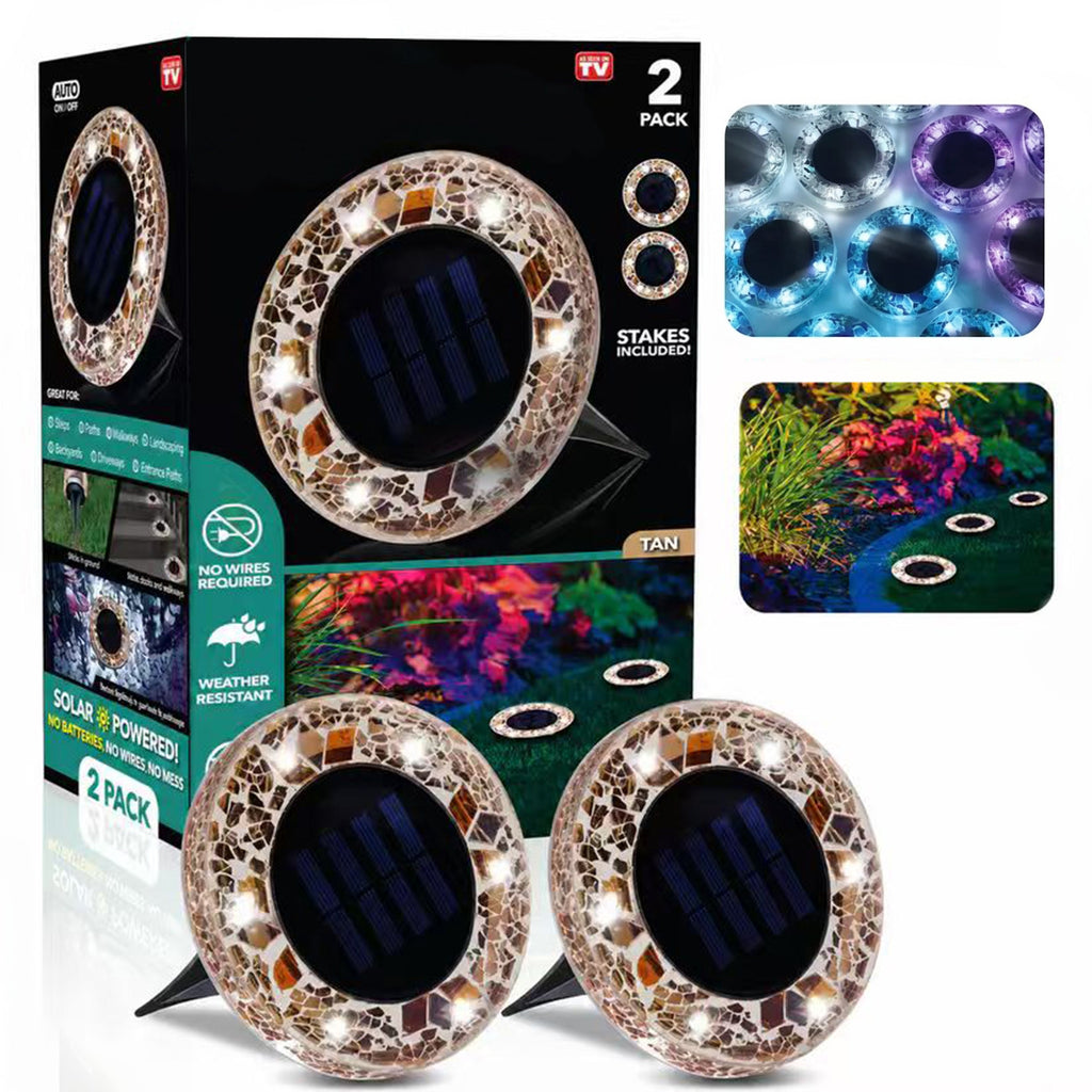 LAST DAY 50% OFF ✨ & Solar Mosaic Lights – Waterproof LED Pathway Lights🔥