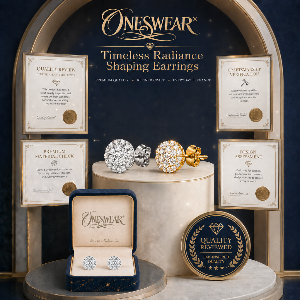 🔥 90% OFF TODAY: Oneswear® Timeless Radiance Shaping Earrings-✨Helps support weight management, reduce water retention, and promote healthy circulation