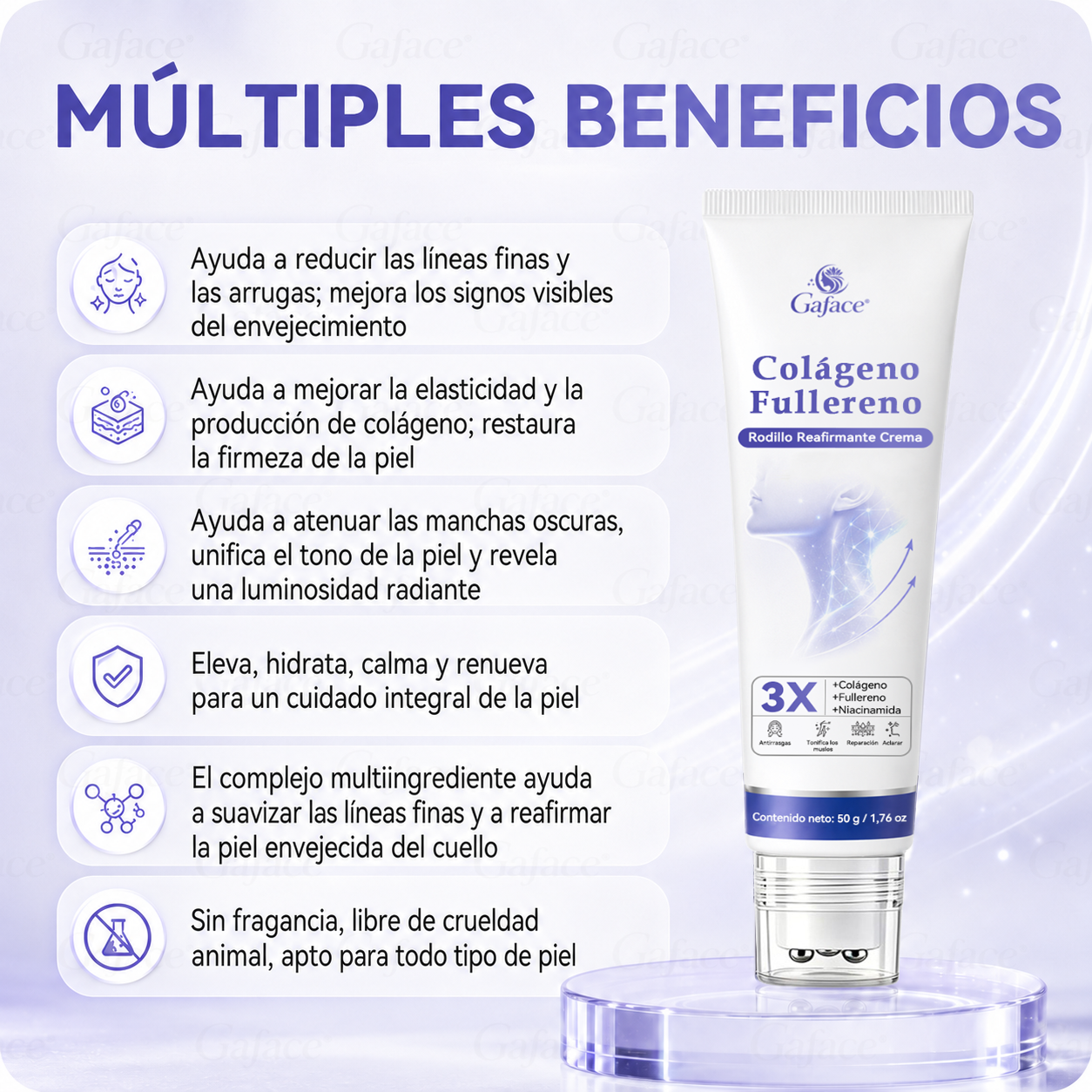 ✨🔥Gaface® Crema Reafirmante con Colágeno y Fulereno