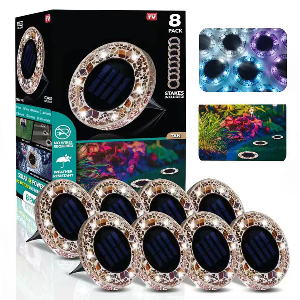 LAST DAY 50% OFF ✨ & Solar Mosaic Lights – Waterproof LED Pathway Lights🔥