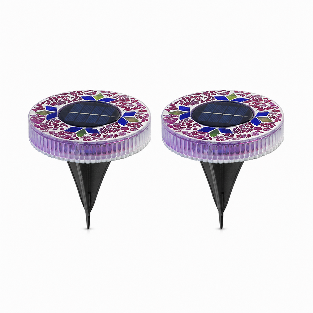 LAST DAY 50% OFF ✨ & Solar Mosaic Lights – Waterproof LED Pathway Lights🔥