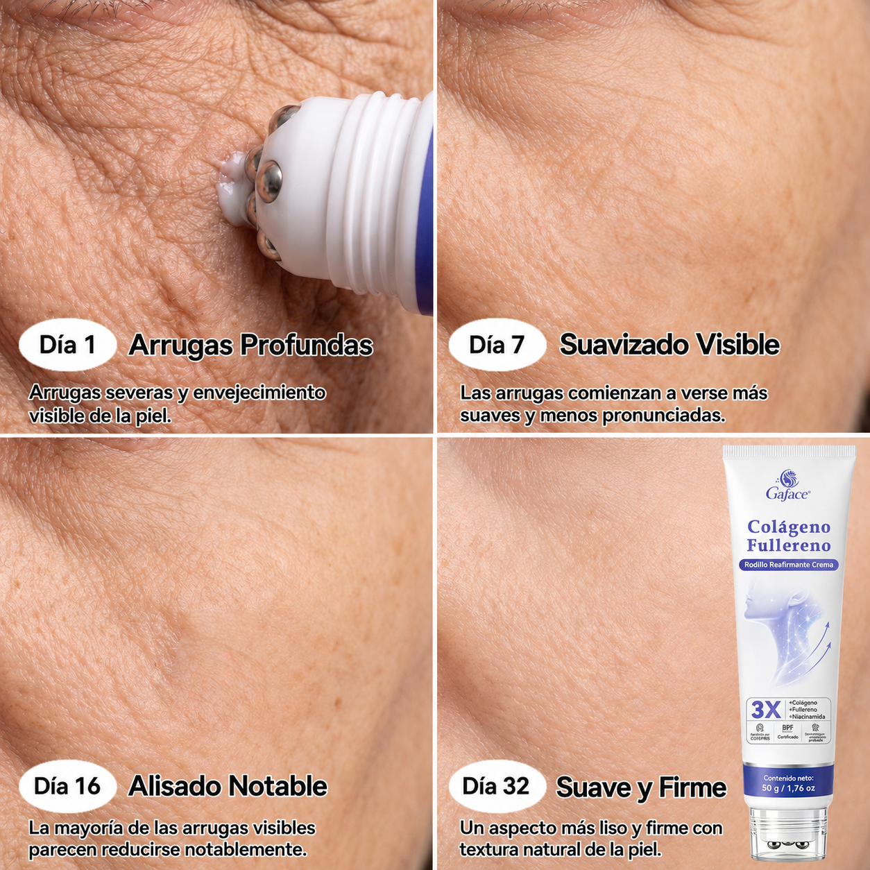 ✨🔥Gaface® Crema Reafirmante con Colágeno y Fulereno