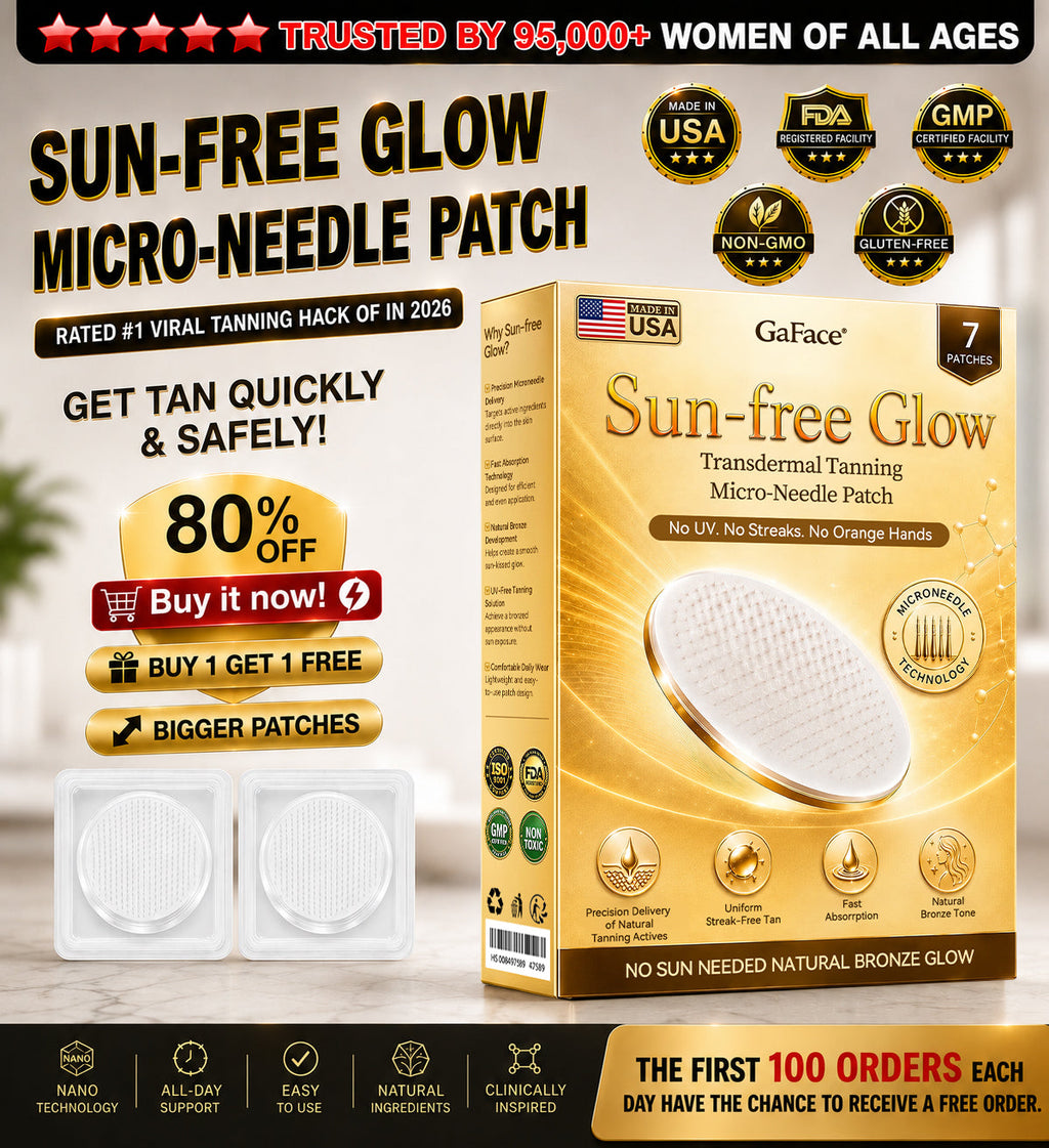 𝗚𝗮𝗳𝗮𝗰𝗲® Sunless Natural Glow Transdermal Tanning Micro-Needle Patch
