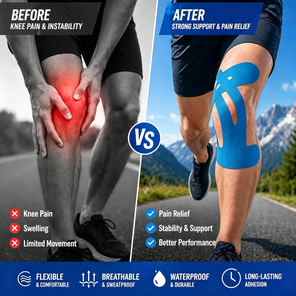 Vigorcurve®Precut Kinesiology Tape for Knees🔥